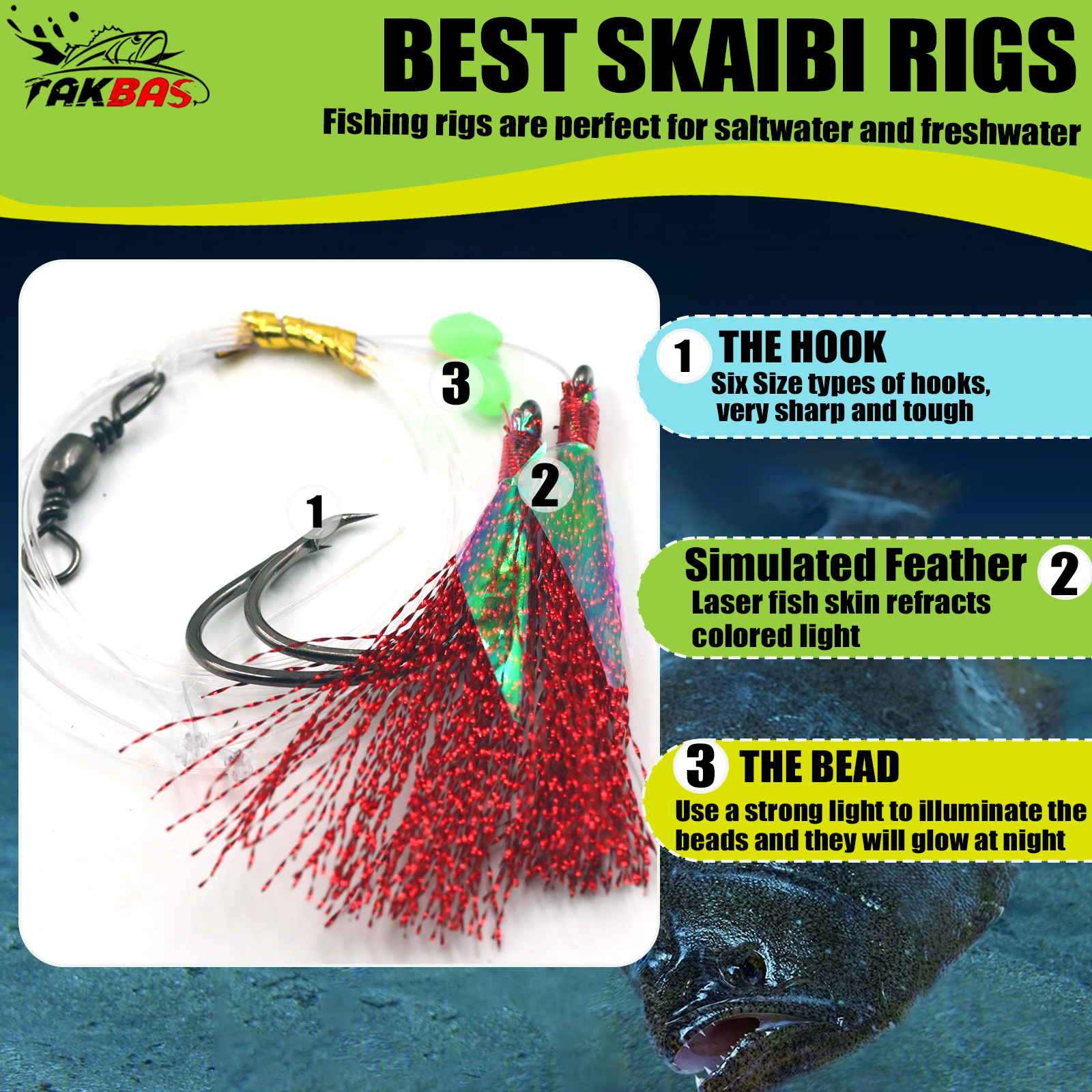 6pcs Snapper Tackle Flasher Ri - Fishing Hook Circle recension och pris