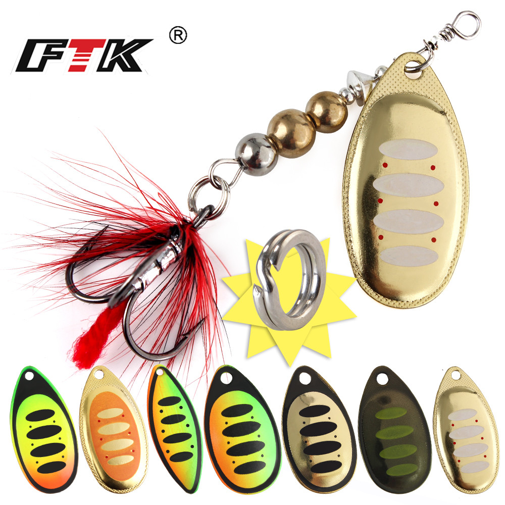 FTK Spinner Bait Fishing Lure  - Fishing Hook Treble recension och pris