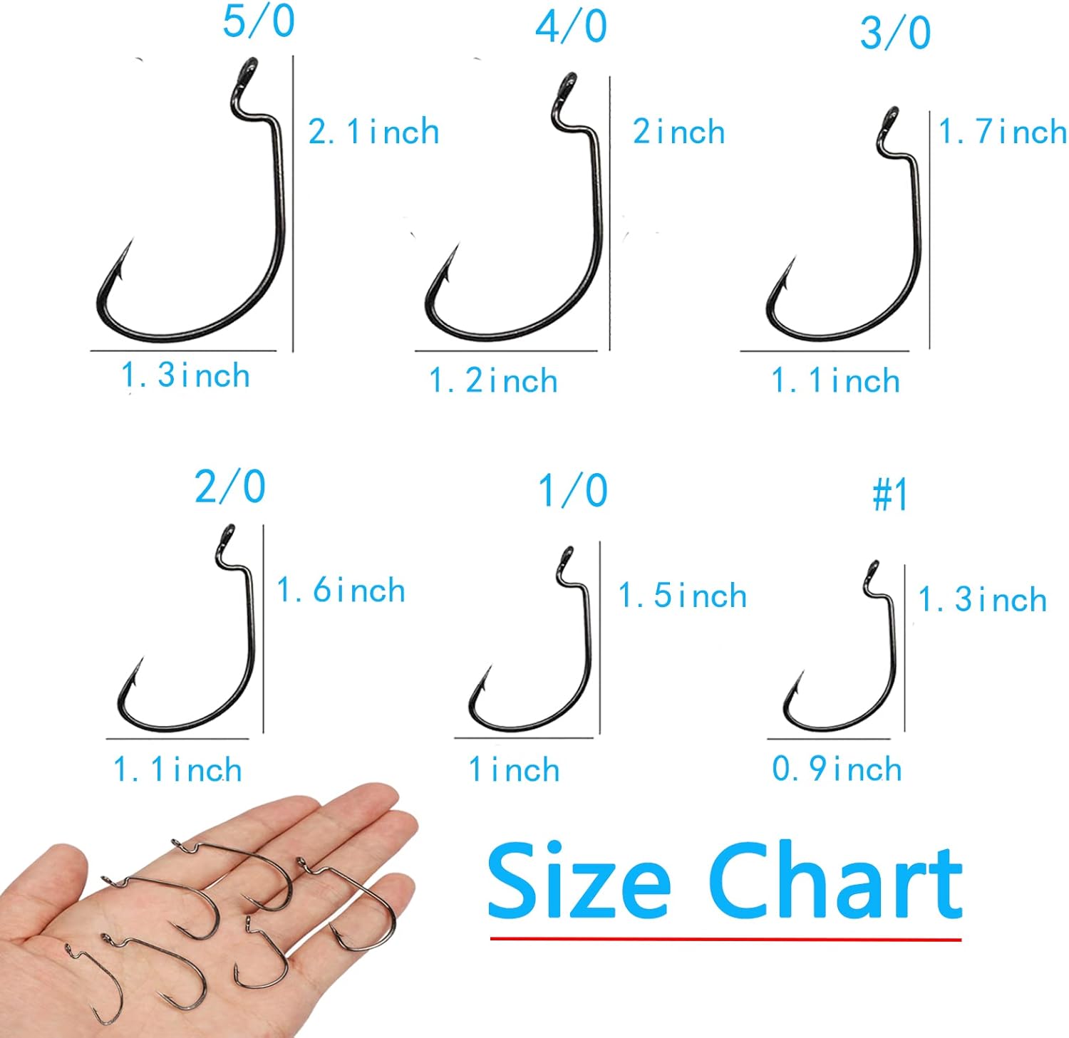 110pcs Bass Fishing Hooks Set, - Fishing Hook Box recension och pris