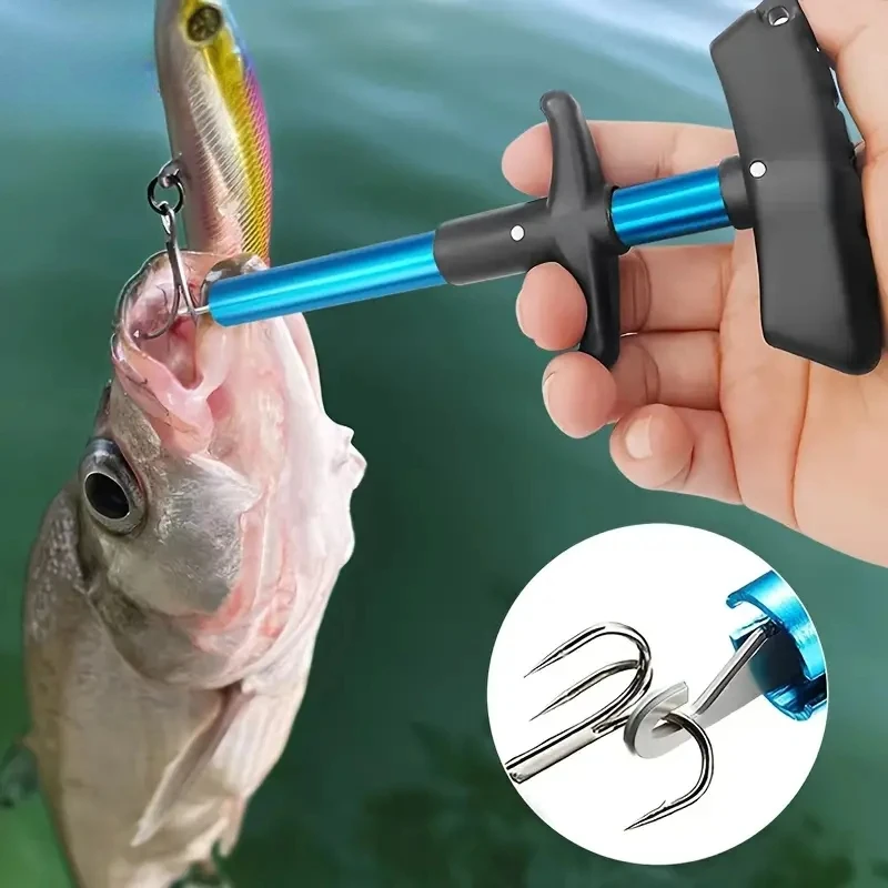 1/2pcs Portable Aluminum T-Hoo - Fishing Hook Remover recension och pris