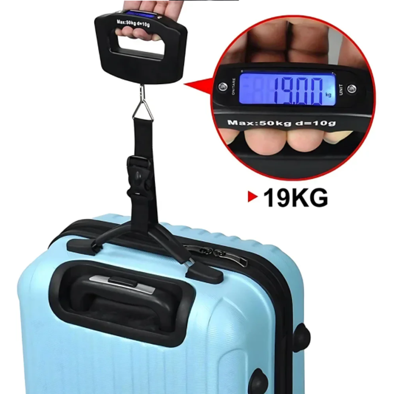 50kg/10g Travel Luggage Scale  - Fishing Hook recension och pris
