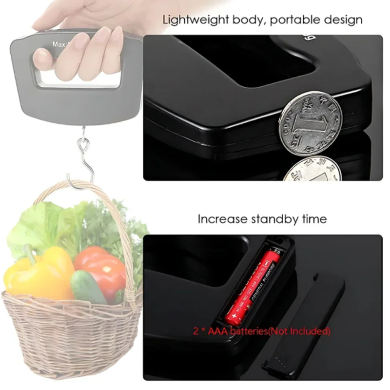 50kg/10g Travel Luggage Scale  - Fishing Hook recension och pris