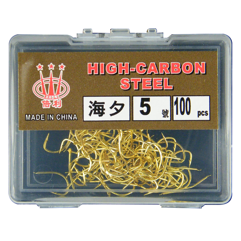 【100pcs Boxed Haiyu Fish Hooks - Fishing Hook Assortment recension och pris